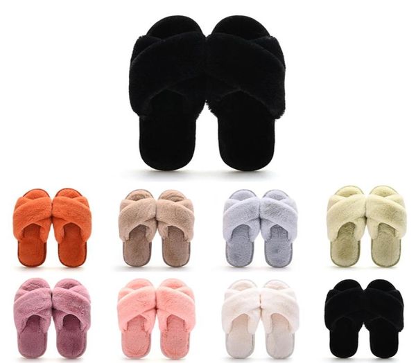 

women slides designer slippers fur scuffs flip flops triple black red pink grey nonbrand womens sandals home outdoor1977027