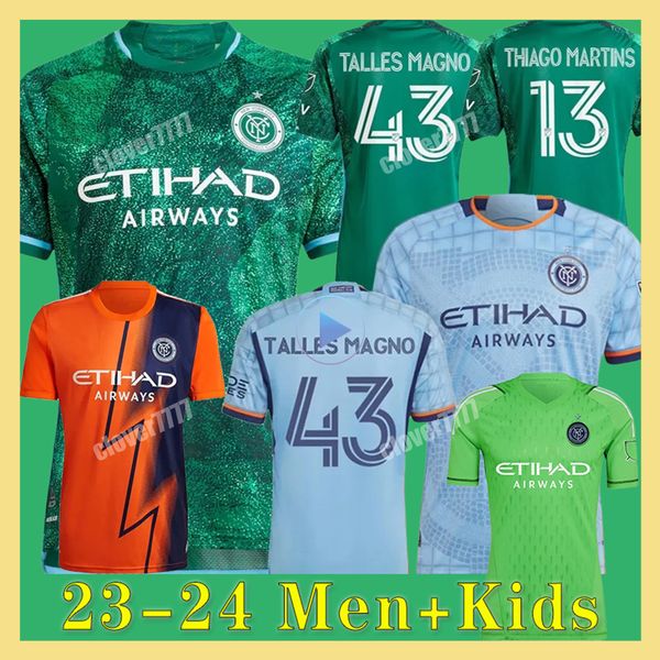 

23 24 new york city fc soccer jerseys blue nycfc player version 23 24 mls football shirt men kids kit home away third 3rd thiago s.rodriguez, Black;yellow
