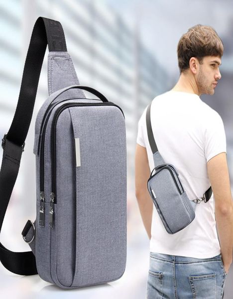 

waterproof canvas chest bag men039s shoulder messenger bag multi function outdoor sports running travel pockets hunting bags4354166