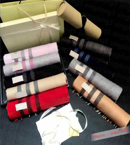 

2021 cashmere scarf designer scarves winter men women quality soft thick shawl scarfs fashion scarve 4 season foulard luxury bufan1981461, Blue;gray