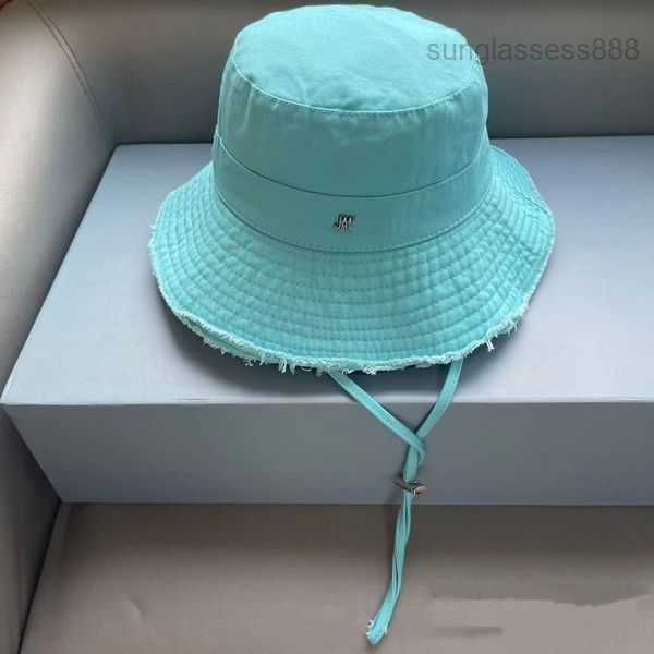 

2023woman designer bucket hats summer le bob artichaut sun hat rp8g, Blue;gray