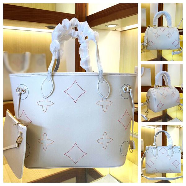 

luxurys handbag tote bag women designer bag shopping bag 7a leather embroidery letter handbag shoulder crossbody purse fashion pillow bag