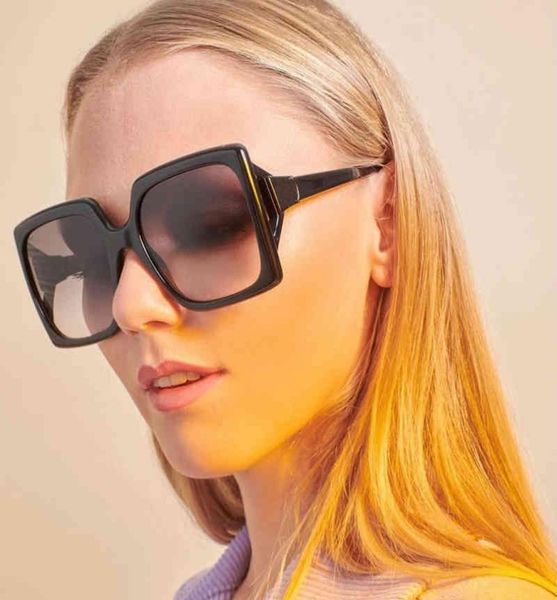 

2021 fashion luxury oversized square sunglasses women brand designer vintage big frame sun glasses female driving shades2309568, Silver