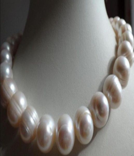 

large 1214 mm white baroque freshwater pearl necklace 18quot3940130, Silver