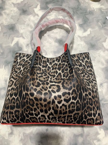 

fashion red letter bottoms bags designer totes rivet genuine leather handbag composite famous purse shopping bags luxurys wallets boys girls