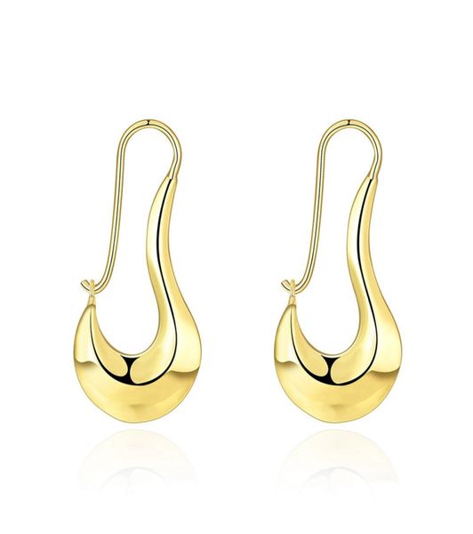 

women039s fashion jewelry hoop earrings 18k gold plated cool geometric style global 5595285, Golden;silver