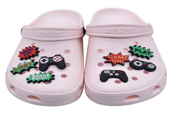 

video game c charms game controller jibbitz shoe charm decoration buckle pins3549614, White;pink