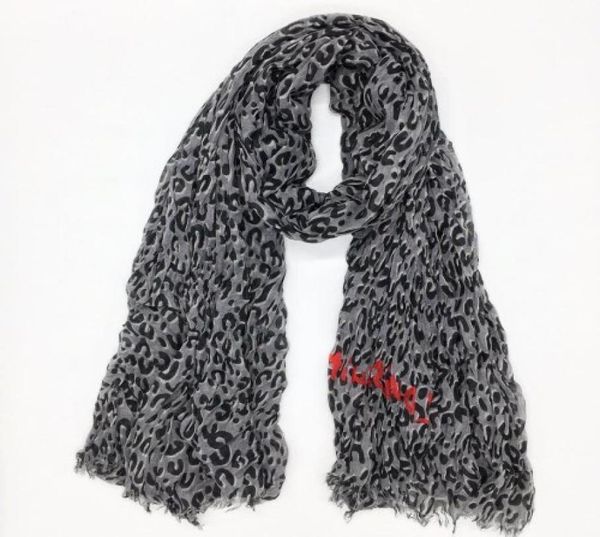 

wholebig autumn and winter classic print leopard pattern cotton material creasing ms scarf big size 200cm 130cm5409777, Blue;gray
