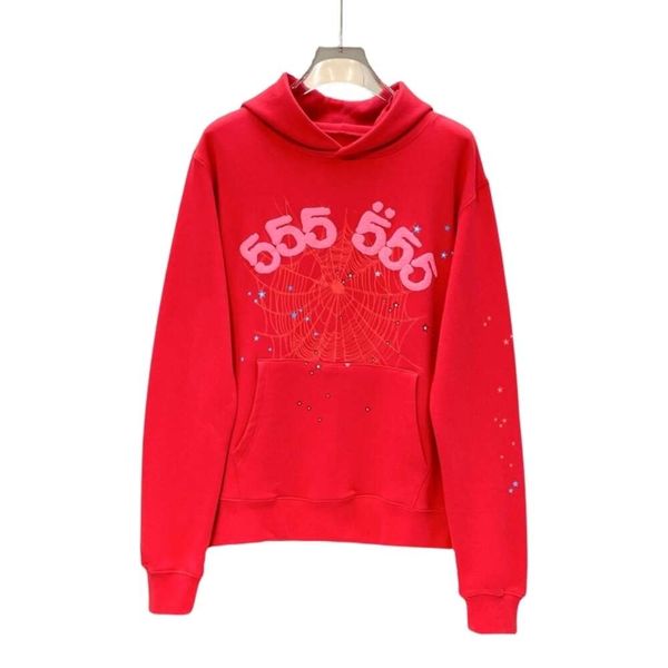 

designer spider hoodie women mens hoodie pink spiderweb 55555 spider men hoodie long sleeve street hip-hop, Black