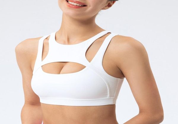 

women039s plus size yoga bras hollow sports bra highstrength gathering shockproof beautiful back yoga fitness vest8737325