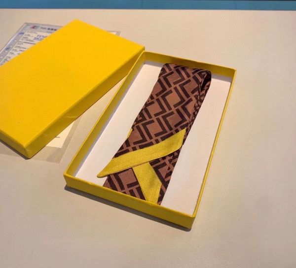 

Designer silk scarf ladies fashion handbag scarves letter headband 3 color size 8x120cm 929V