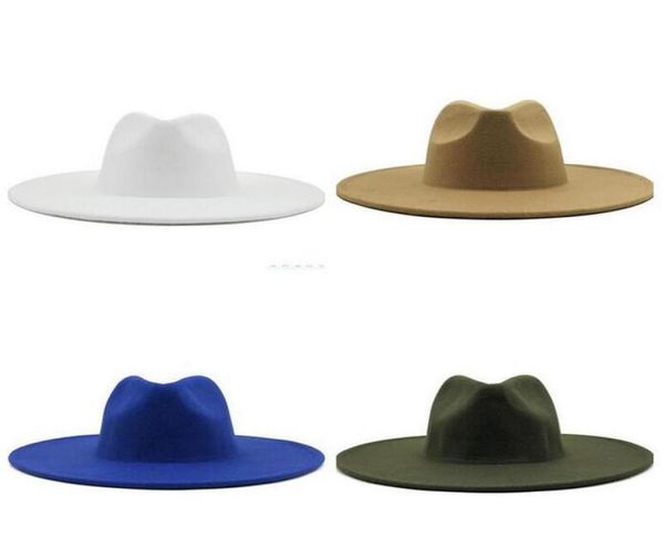 

9cm wide brim hats jazz formal hat men women panama cap felt fedora caps lady man woman trilby chapeau fashion accessories4515393, Blue;gray