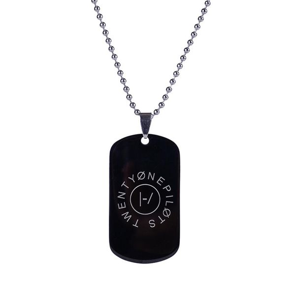 

giancomics band twenty one pilots keychainnecklace stainless steel pendant otaku collection cosplay costume ornament gift9706144, Silver