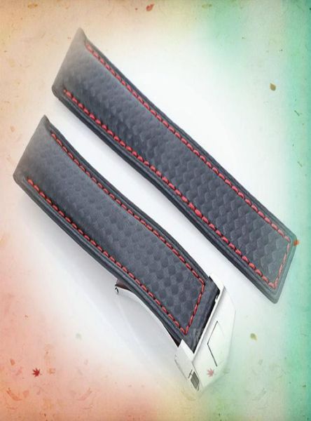 

new fashion watch accessories auto leather strap substitute carrera herie strap matte watch accessories 22mm7393157, Black;brown
