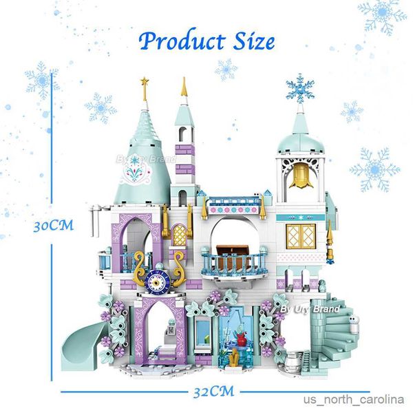 

Luxury Blocks Castles Playground House Movies Winter Horse Figures Building Blocks Set Toy for Girls DIY Gift R230907
