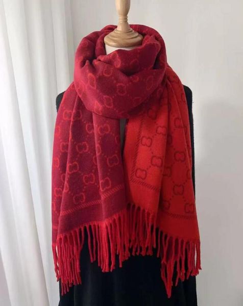 

printed long cashmere scarf for women039s autumn and winter padded warm scarves 180659524233, Blue;gray