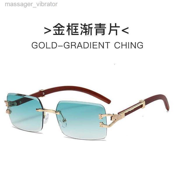 

pattern wooden 2023 leopard new head sunglasses for women and men with cut edge sunglasses for leopard decorative glasses 5lge enhs 2 dgeq, White;black