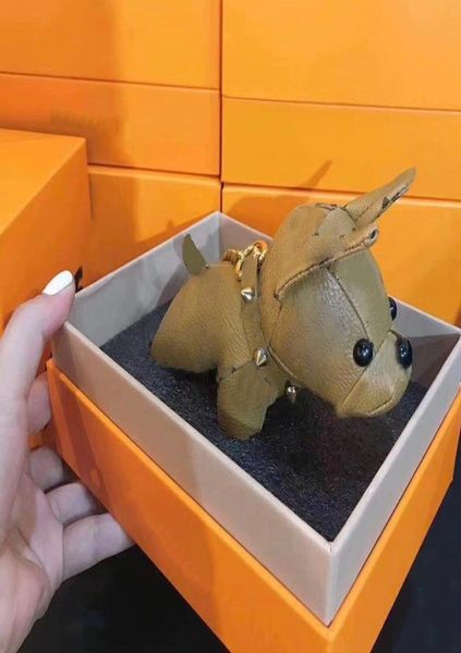 

cute puppy dogs style keychain seven colors with box trendy fashion accessories6622953, Silver