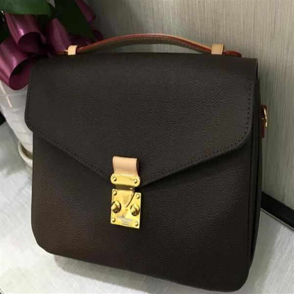 

m44875 popular designer message bag brand shoulder bags pu leather women's luxurys brown messages luxury handbag crossbody re322k