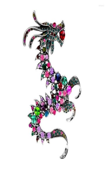 

brooches cindy xiang rhinestone large dragon for women vintage colorful zodiac animal pin chinese feng winter accessories9986380, Gray