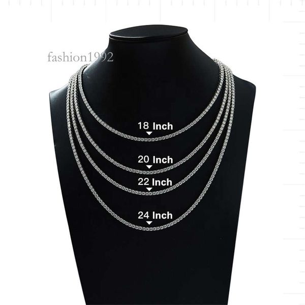 

Wholesale 56 Cm Sier Necklace Sterling Sier Jewelry Necklace Moissanite Jewelry With Certificate