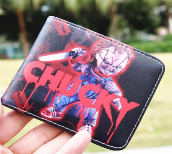 

wallets otaku game movie chucky coin pu leather school wallet purse bag holder layer cool76411462400751, Red;black