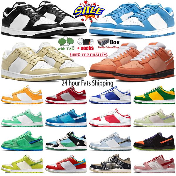 

designer panda low casual shoes for men women medium grey black coast sneakers classic green kermit laser orange bear blue chunky dunky sea