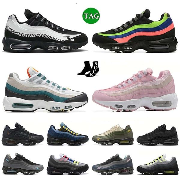 

95 neon trainers mens women 95s athletic running shoes size 12 triple black white aegean storm pink beam sequoia tour yellow og maxs sports