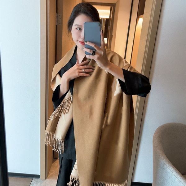 

Scarves Designer Women Cashmere Full Letter Printed Scarf Soft Touch Warm Wraps With Tags Autumn Winter Long Shawls 15 colors N8YQ