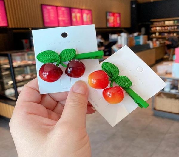

sweet cherry hairpins for women candy color barrettes for baby girl korean style bb clip hair accessories duckbill hair clips2404620, Golden;silver