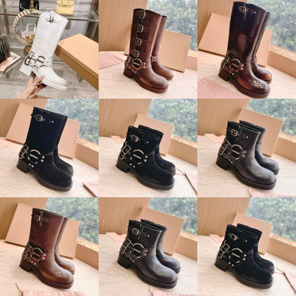 

designer desert boot high heels ankle australie women leather womens boots vintage print over the knee jacquard textile classic platform boo, Black