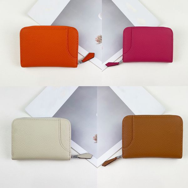 

luxurys designers zipper wallets card holder key pouch cards famous coins men genuine leather purse women holders, Red;black