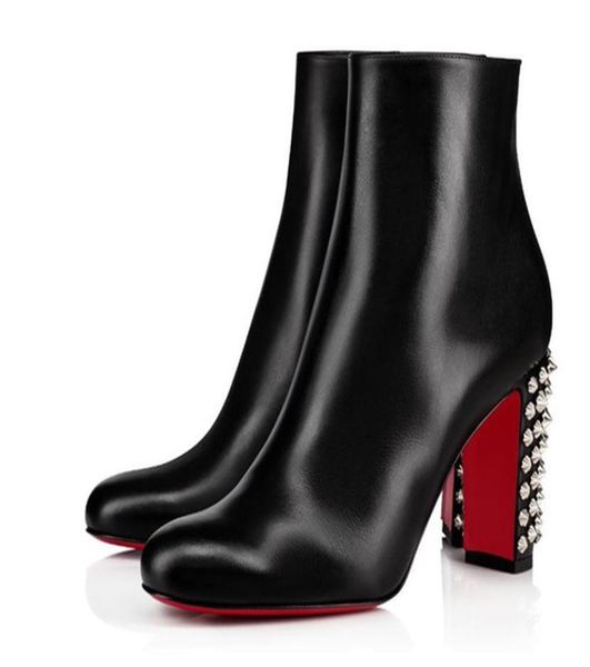 

elegant brands suzi folk ankle boots,wine-red,black suede/leather lady boot women chunky heels winter fashion booties7222775