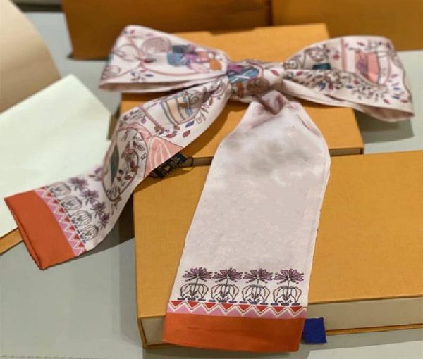 

woman luxury designer design scarves print twill fashion letters bag scarve headband silk8974103, Blue;gray