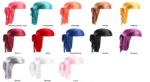 

fashion men039s satin durags bandana turban wigs men silky durag headwear headband pirate hat hair accessories2905446, Blue;gray