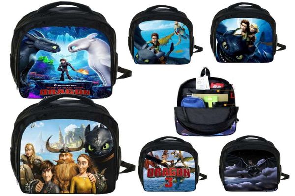 

how to train your dragon 3 backpack school bag kids student travel pack lapbags cartoon print rucksack shoulderbag handbag sat5151576