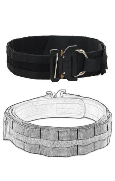 

tactical molle belt army special force nylon belt multifunctional war battle combat girdle hunting accessories7349535, Black;gray