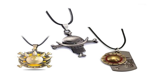 

pendant necklaces one piece necklace white beard luffy zoro ace sanji anime friendship men women jewelry choker accessories13541608, Silver