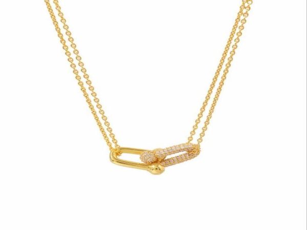 

new design brand heart love t pendant necklace stainless steel accessories zircon with crystal for women jewelry gift silver color2080548