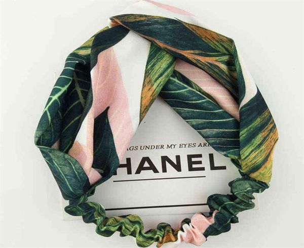 

summer bohemian style hairbands print headbands for women retro knot turban bandage bandanas hair accessories g1206223p9334694, Pink