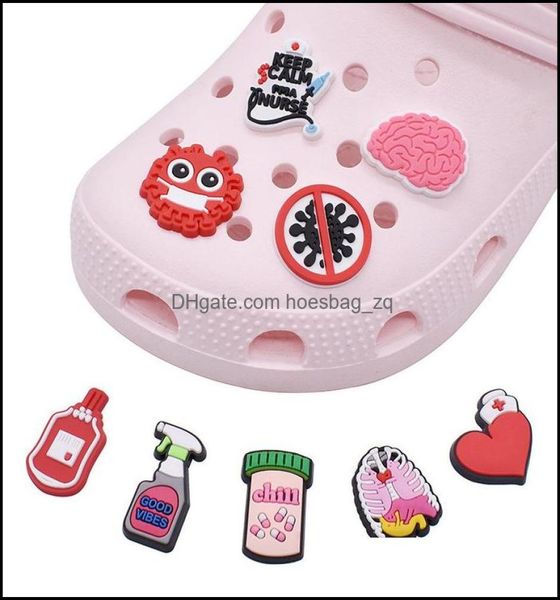 

shoe parts accessories shoes medical protection decorations charm jibitz fro charms buttons buckle party favors gift drop delive1740062, White;pink