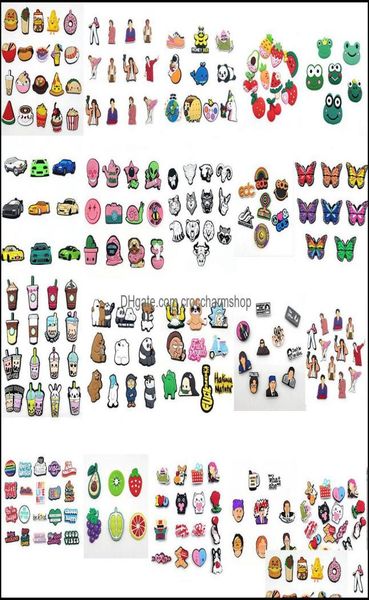 

shoe parts accessories shoes pvc buckle for charms pins buttons charm drop delivery 2021 vuutb4862967, White;pink