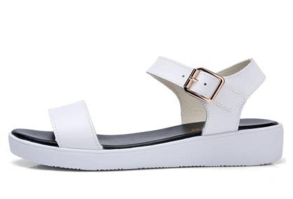 

women slipper sandals heels wedges platform leather peep toe crystal elegant female sandals ladies mules s summer shoes5521301, Black