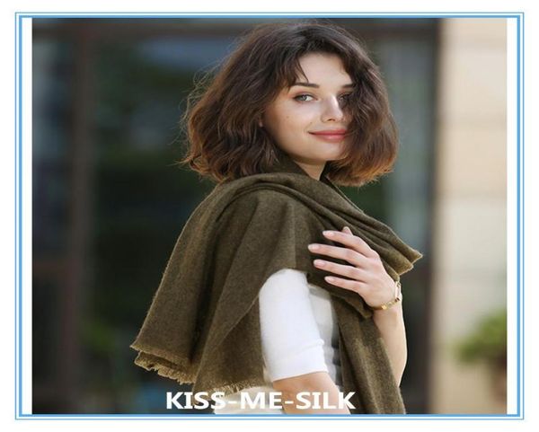 

kms classic yak cashmere plain warm scarf shawl cashmere wool scarf shawl both for men and women 70190cm140g1446280, Blue;gray