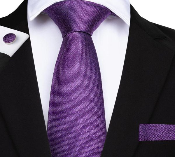 

hi tie fashionable tie sets hanky cufflinks purple solid jacquard woven silk neckties formal causal wedding party n71377287661, Black;blue