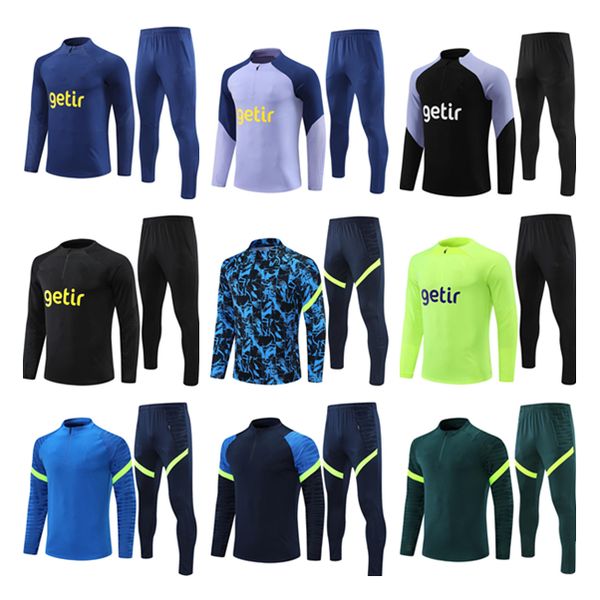 

2023 2024 soccer and kids tracksuit richarlison romero training suit 23 24 son janssen football jacket kit track tracksuits, Black
