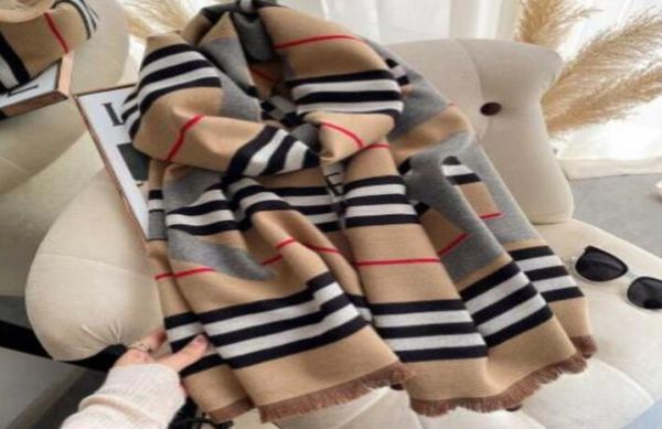 

2021 classic fashion scarf new autumn and winter warmth imitation cashmere ladies midlength shawl k20 18070cm8168295, Blue;gray