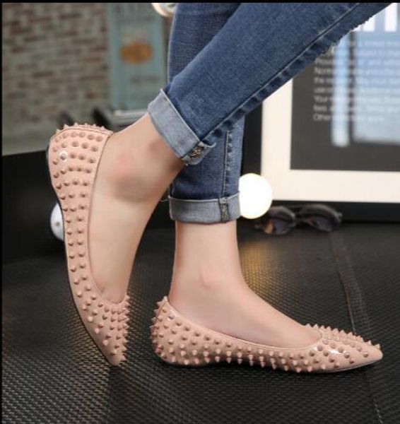 

2022 summer women's studded patent leather suede pigalle high heels women's wedding shoes pointed toe stiletto women's high h, Black