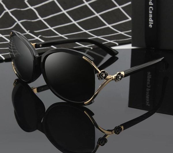 

sunglasses polarized women outdoor glasses with flower decoration metal frame eyeglasses brand designer fashion eyewear uv4005842898, White;black
