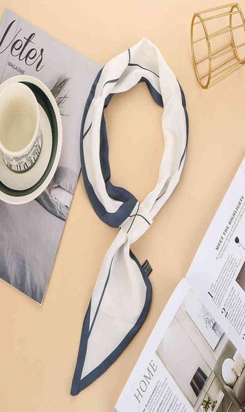 

lasy easy skinny ring scarf sweet women female fashion love ribbon tied decoration f bufanda mujer silk scarf luxury brand5096334, Blue;gray